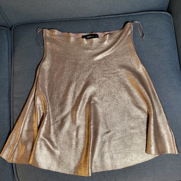 Zara Metallic Knit Mini - Picture 4 of 8